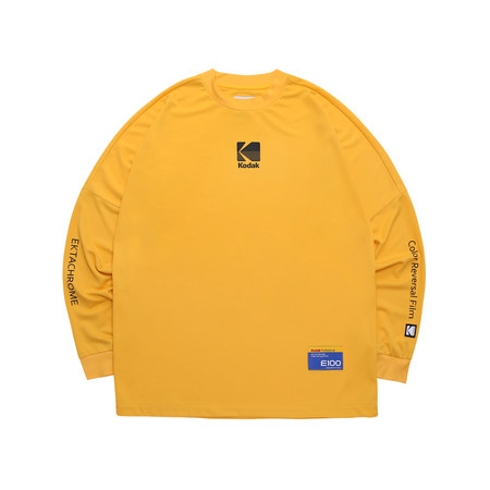 [코닥어패럴] 엑타크롬 롱 슬리브 티셔츠 (옐로우)
